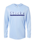 Long Sleeve Hooded Fishing Shirt | Blue Mist