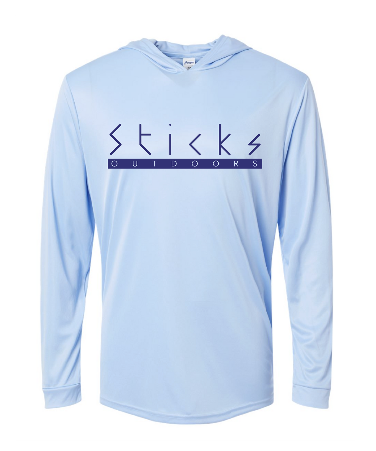 Long Sleeve Hooded Fishing Shirt | Blue Mist